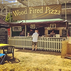Large Wood Fired Pizza Set up for a festival